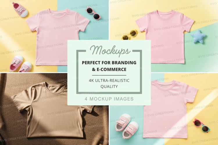 T-shirt mockup with accessories