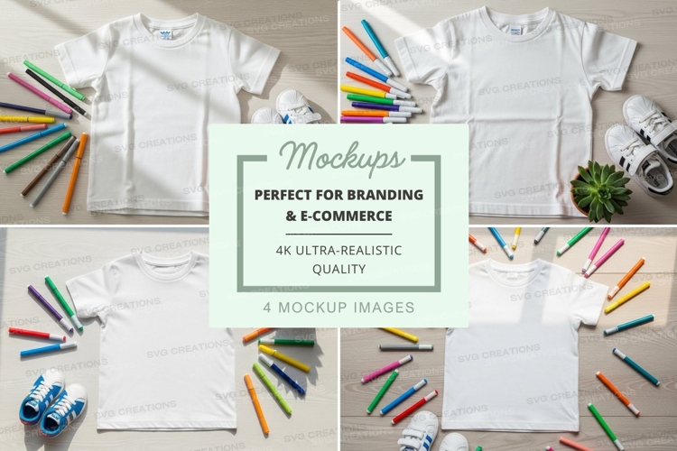 White Tshirt Mockup Image 20