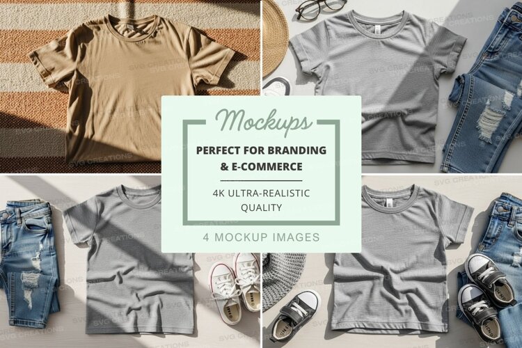 T-shirt mockup collection example image 1
