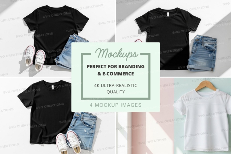 White Tshirt Mockup Image 16