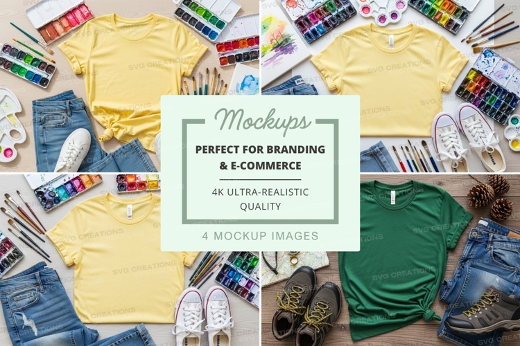 White Tshirt Mockup Image 22