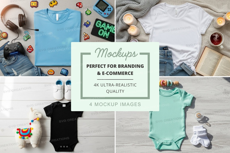 Clothing and accessories mockup