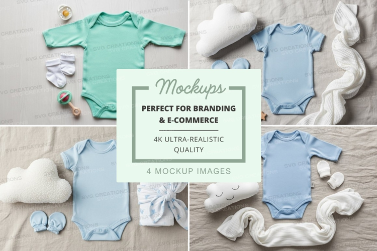 Baby onesies mockup