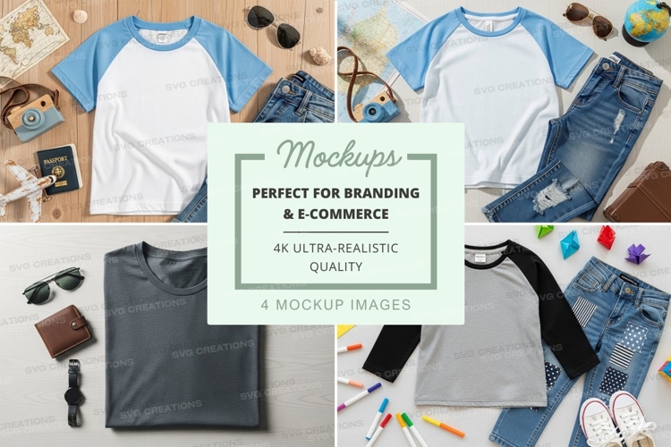 White Tshirt Mockup Image 3