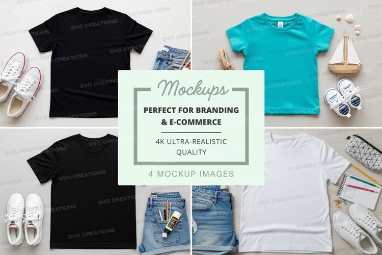 White Tshirt Mockup Image 14