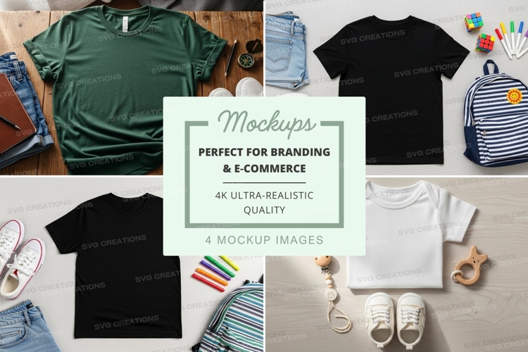 White Tshirt Mockup Image 12