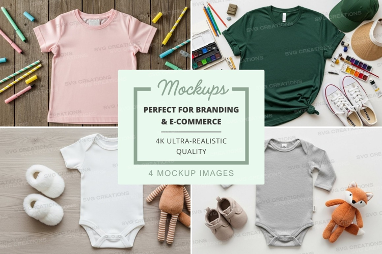 Children's clothing mockup