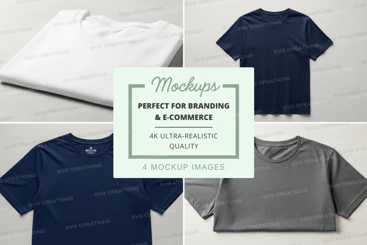 White Tshirt Mockup Image 7