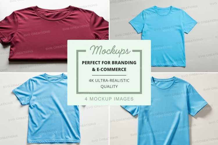 Collection of t-shirt mockups