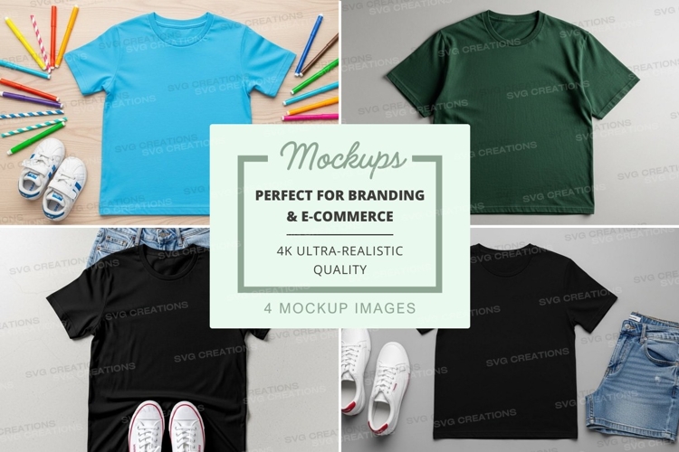 Black Tshirt Mockup Image 13