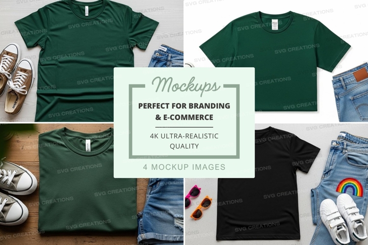 Black Tshirt Mockup Image 9