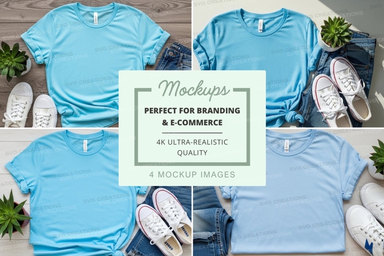 White Tshirt Mockup Image 9
