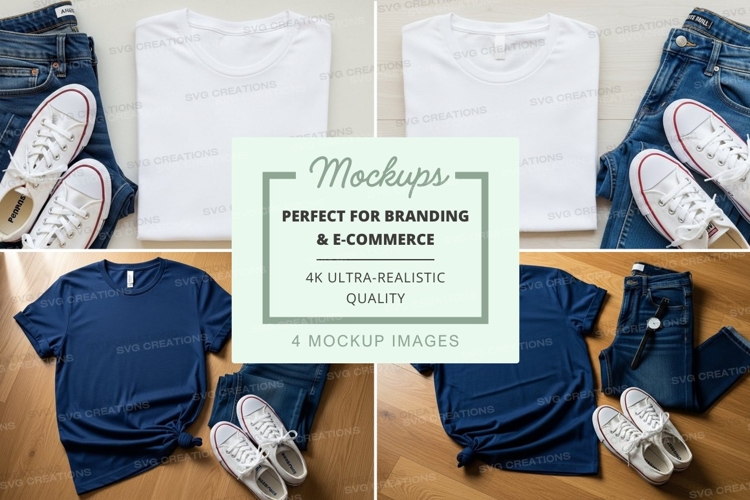 White Tshirt Mockup Image 2