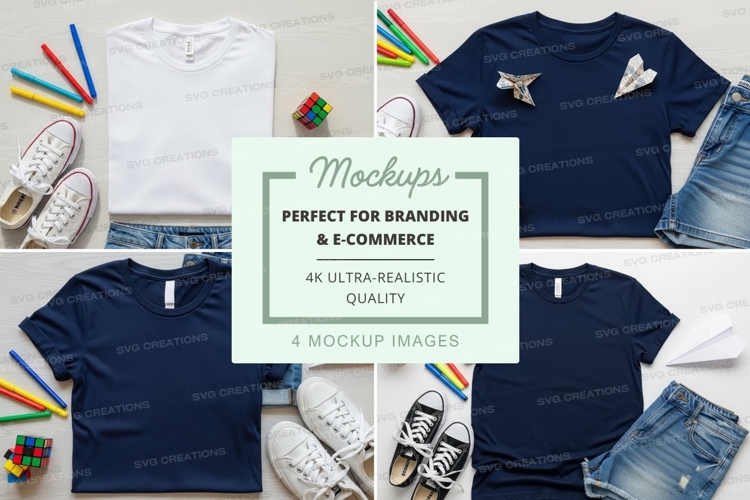 White Tshirt Mockup Image 6