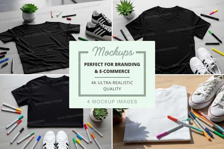 White Tshirt Mockup Image 24