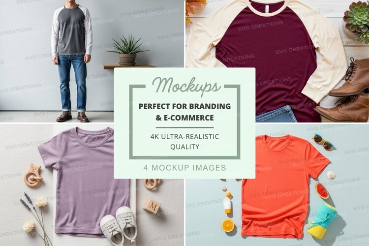 T-shirt mockup collection example image 1
