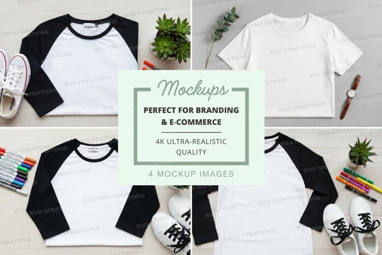 Baseball tee mockup with accessories example image 1