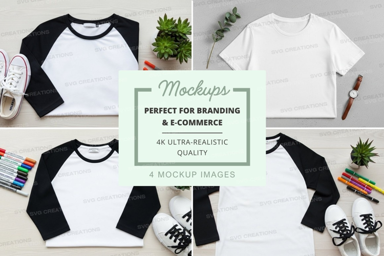 Baseball tee mockup with accessories