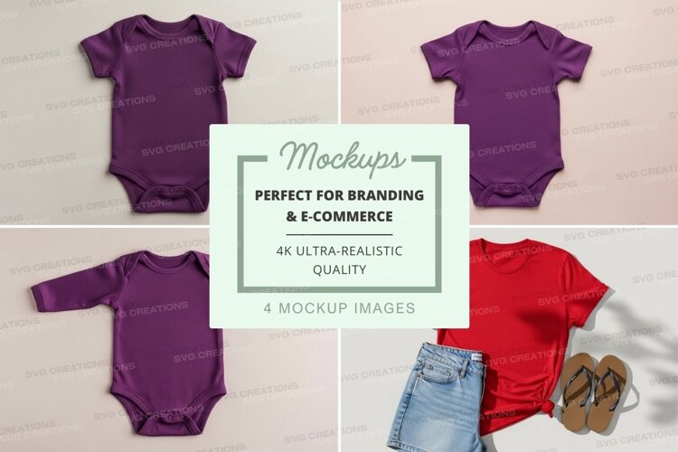 Baby onesies mockup example image 1