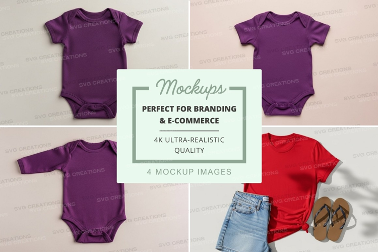 Baby onesies mockup