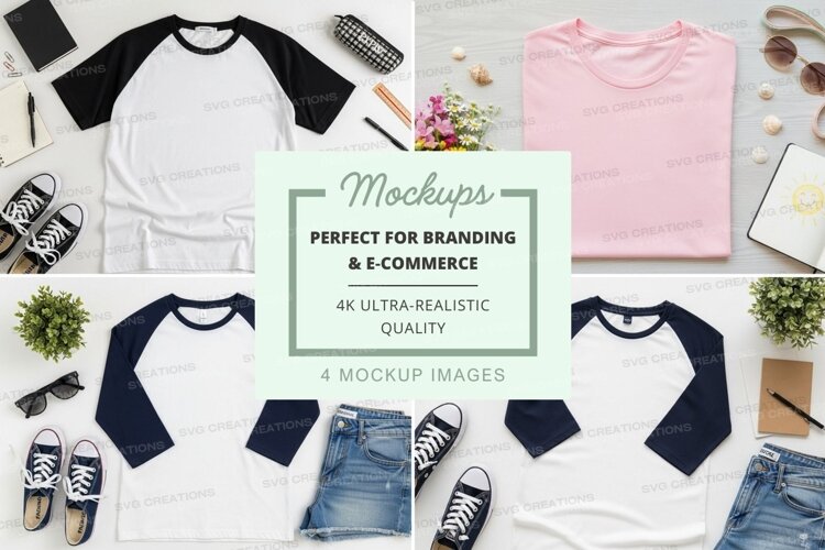 Baseball tee mockup collection example image 1
