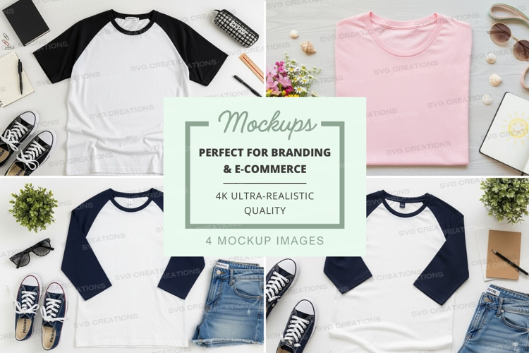 Baseball tee mockup collection