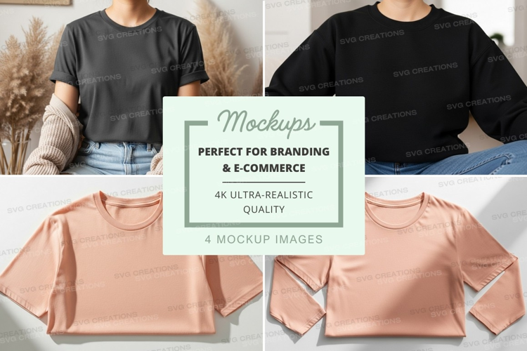 Women's cropped sweatshirt mockup on sofa minimalist display