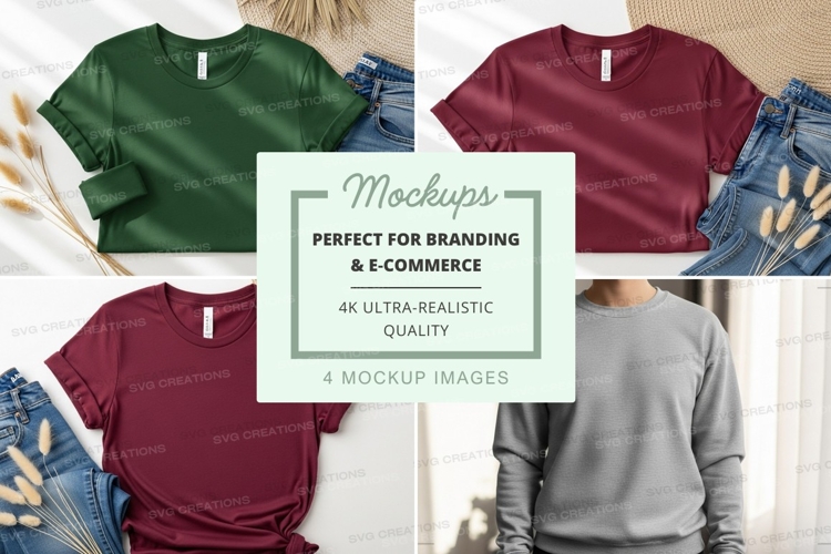 T-shirt mockup on wooden hanger casual display