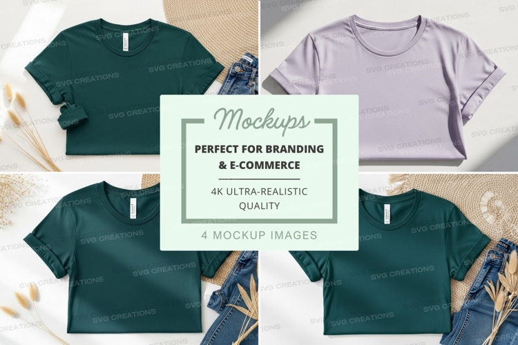 White Tshirt Mockup Image 23