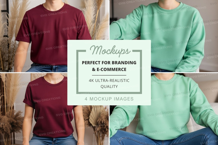 Woman wearing mockup t-shirt in casual urban setting
