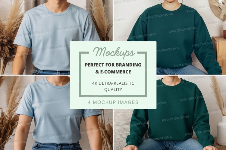 White Tshirt Mockup Image 6