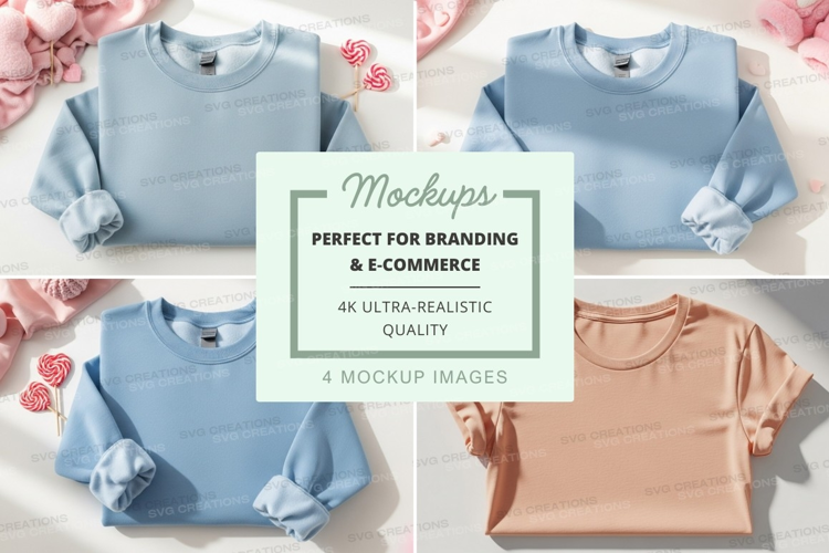 Women's cropped sweatshirt mockup on hanger pastel backgroun