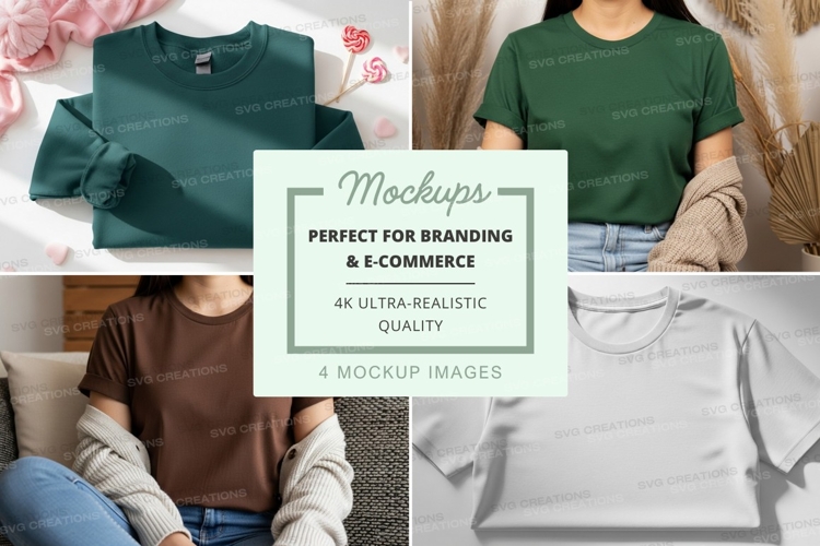 Women wearing oversized t-shirt mockup on couch minimalist l
