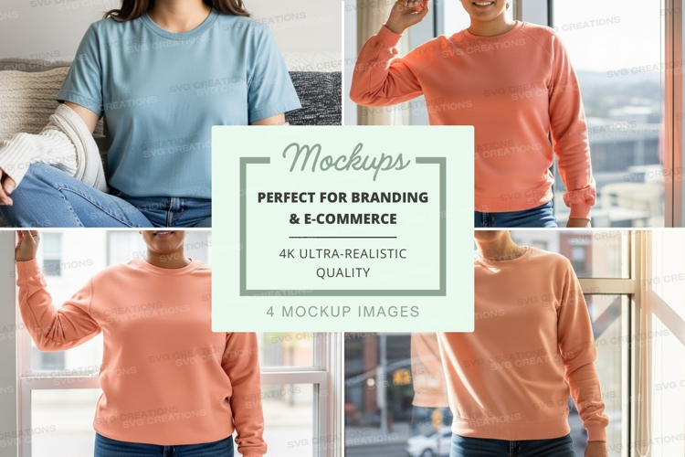 Woman mockup casual clothing pose balcony urban lifestyle