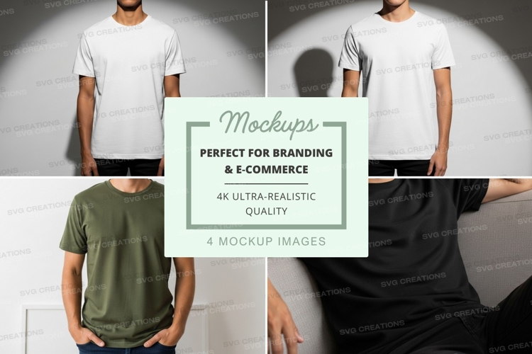 White Tshirt Mockup Image 13