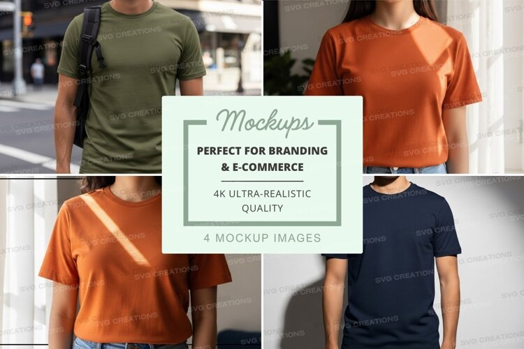 Clothing mockup t-shirt display urban lifestyle minimalist example image 1