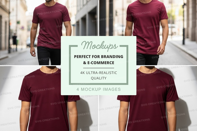Two men walking urban street mockup casual lifestyle