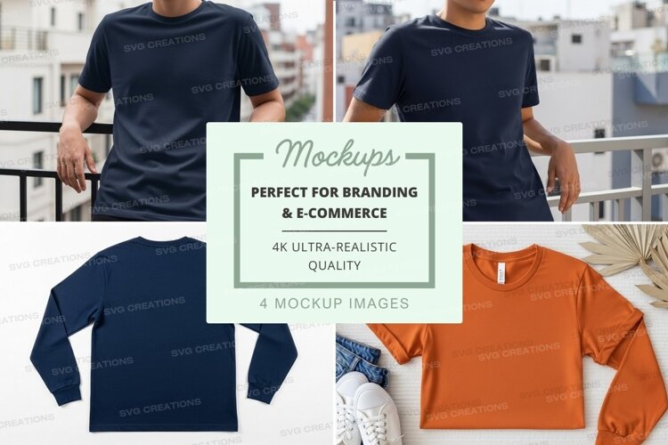 Men casual t-shirt mockup urban lifestyle display example image 1