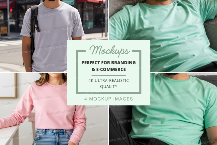 T-shirt mockup casual lifestyle urban outdoor display
