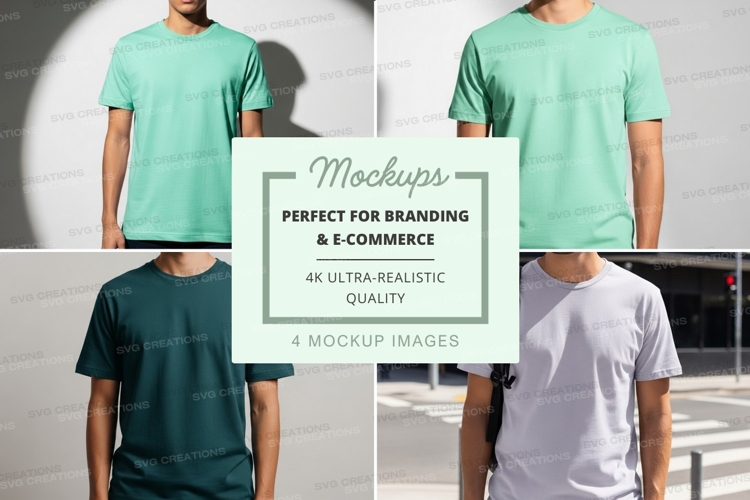 White Tshirt Mockup Image 17