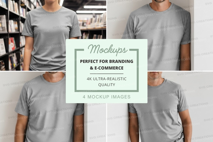 White Tshirt Mockup Image 13