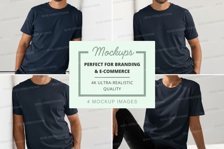 Black Tshirt Mockup Image 14