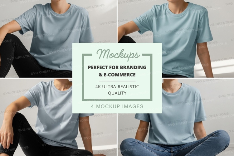 White Tshirt Mockup Image 15