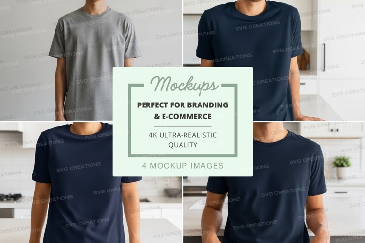 Black Tshirt Mockup Image 10