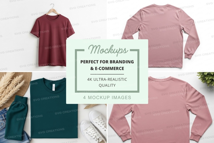 White Tshirt Mockup Image 6