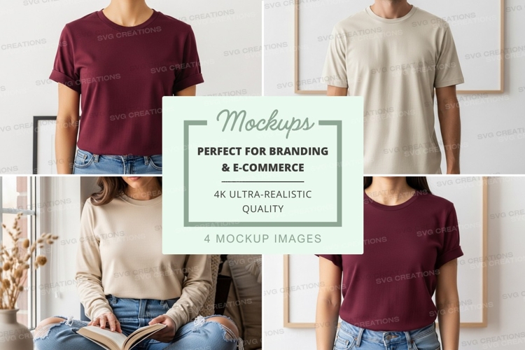 White Tshirt Mockup Image 20