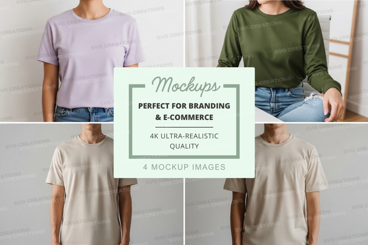 White Tshirt Mockup Image 7