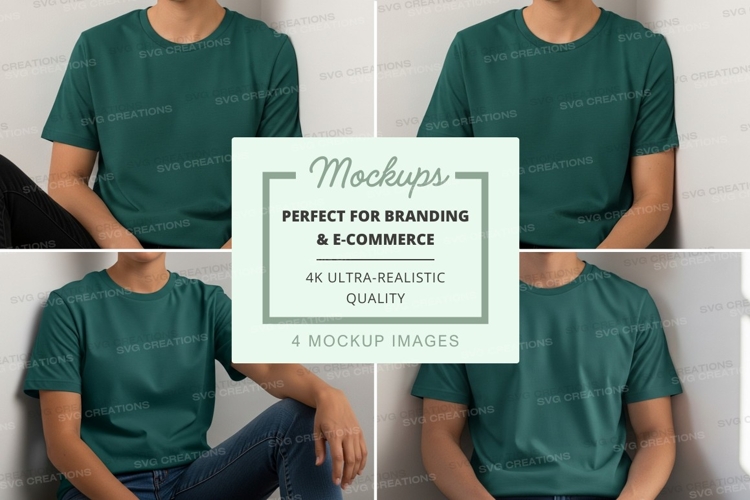 White Tshirt Mockup Image 14