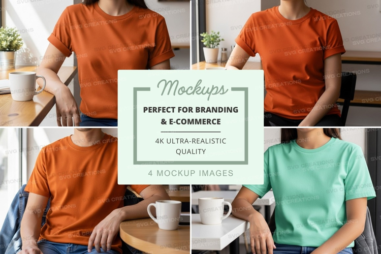 Friends coffee break mockup kitchen lifestyle minimalist