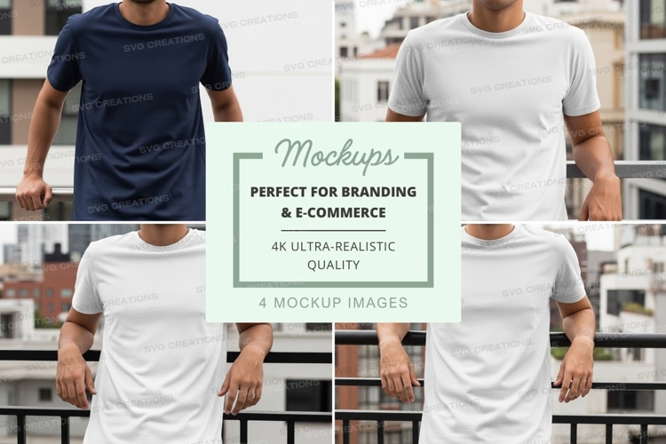 White Tshirt Mockup Image 5